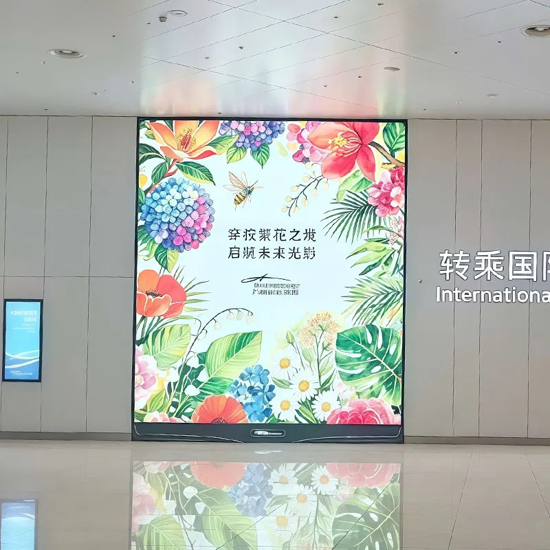 Fallstudie von Stoffleuchtkästen im Terminal 3 des Flughafens Guangzhou Baiyun